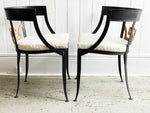 Two Pairs of 1930's French Klismo Metal Chairs - Fine Antiques - Antique Furniture uk - Streett Marburg