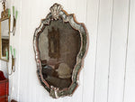 A 1930's Venetian Mirror with Dark Foxed PlateA 1930's Venetian Mirror with Dark Foxed Plate