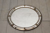 A 1940's Round Mirror with Mosaic Bevelled Frame