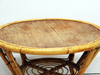 French 1950's Rattan & Bamboo Side or Coffee Table