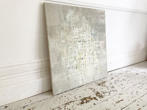 A 1970's Abstract Oil in Muted Tones on Canvas from Florence School of Art