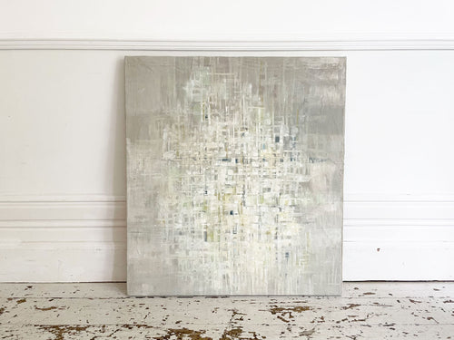 A 1970's Abstract Oil in Muted Tones on Canvas from Florence School of Art