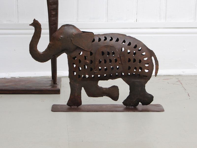 A 1950's Spanish Iron Sculpture of an Elephant