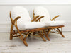 A Pair of 1950's Bamboo Armchairs by Angraves