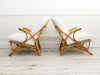 A Pair of 1950's Bamboo Armchairs by Angraves