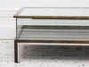A 1950's Brass, Chrome & Glass Italian Console with Sliding Top