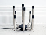 A 1970's Chrome Eight Arm Table Light Centre Piece