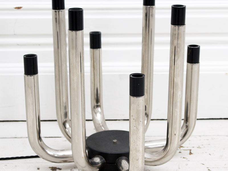 A 1970's Chrome Eight Arm Table Light Centre Piece