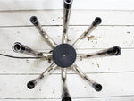 A 1970's Chrome Eight Arm Table Light Centre Piece