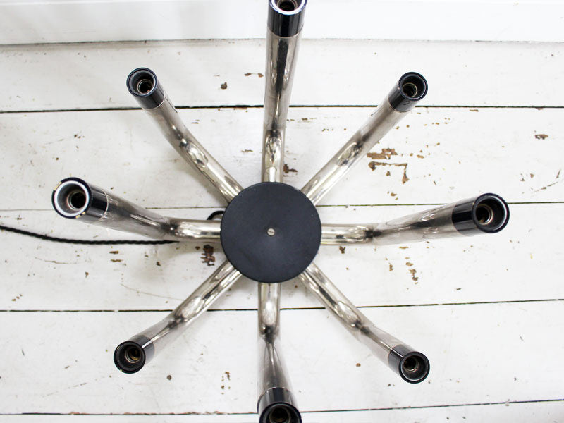 A 1970's Chrome Eight Arm Table Light Centre Piece