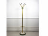 1970's French enamelled & brass coated industrial coat stand