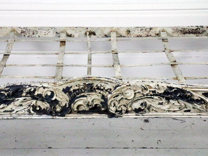 19th century French painted metal daybed