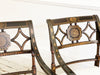 A Set of 6 1950's Regency Style Dining Room Armchairs - Vintage European decorative Furniture - Streett Marburg