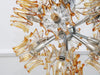 1970's Super Cool Murano Amber Glass Splash Sputnik Pendant Light