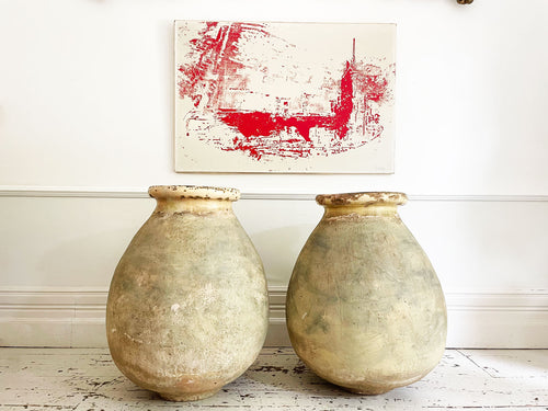 A Very Large Pair of 19th Century Biot Pots