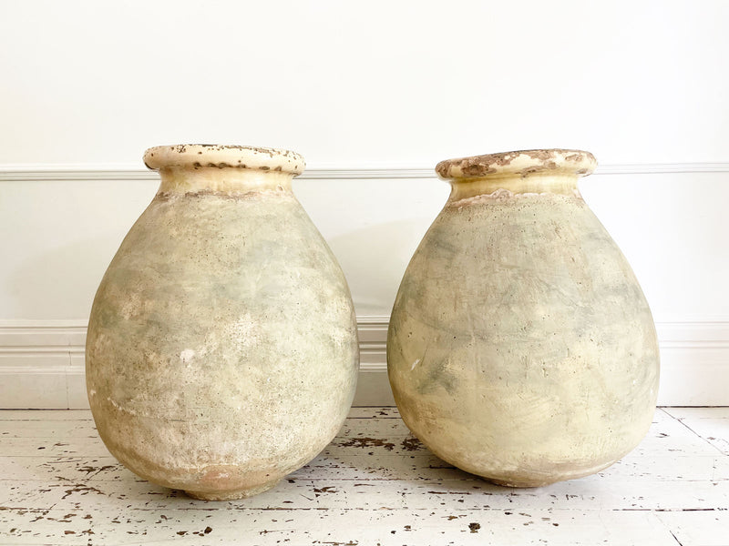 A Very Large Pair of 19th Century Biot Pots