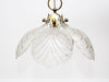 A 1970's Swedish Textured Glass Flower Ceiling Light by Carl Fagerlund Orrefors