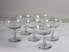 A set of 6 vintage French Champagne coupes 