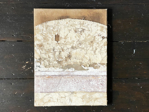 A Beige Tone Abstract Artwork by Brian Morley Circa 1980