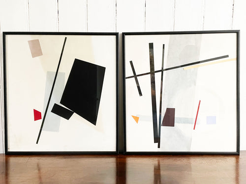 One of Six Contemporary Abstract Collage Artworks No. 4