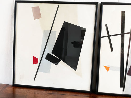 One of Six Contemporary Abstract Collage Artworks No. 4