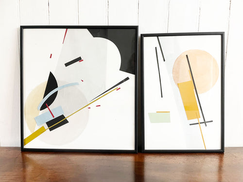 One of Six Contemporary Abstract Collage Artworks No. 4