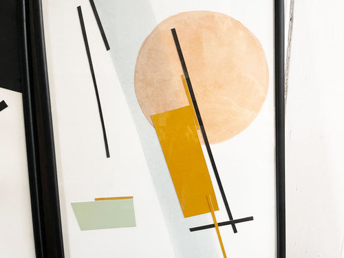 One of Six Contemporary Abstract Collage Artworks No. 6