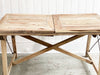 A Very Large French Applewood Artisan Made Drawer Leaf Dining Table - Seating 10-12