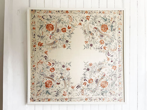 An Early 20th C Colourful Cantonese Framed Embroidery