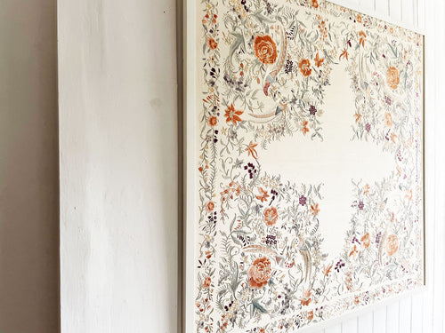 An Early 20th C Colourful Cantonese Framed Embroidery
