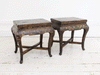 A Pair of 19th Century Lacquered Chinoiserie Stool Tables