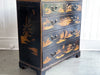 A 19th C Chinoiserie Black and Gold Chest of Drawers