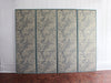Four 19th C Chinoiserie Blue & White Wall Paper Panels