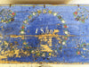 A French Cobalt Blue Painted Trunk Dating from 1869