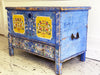 A French Cobalt Blue Painted Trunk Dating from 1869