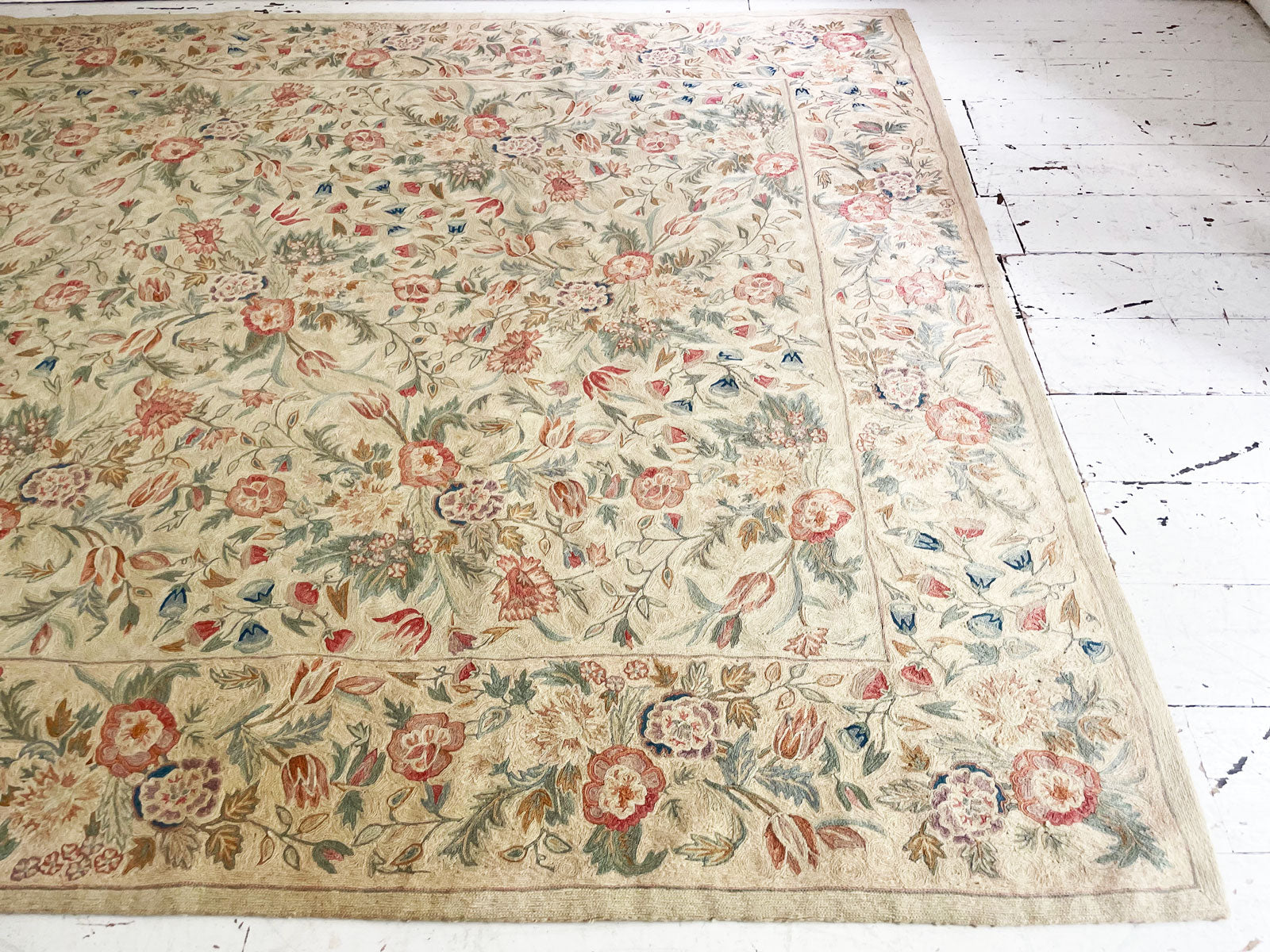 Crewel Work Rug A Ravishing 1920's Wool Crewelwork Wall Hanging / Rug – Streett Marburg