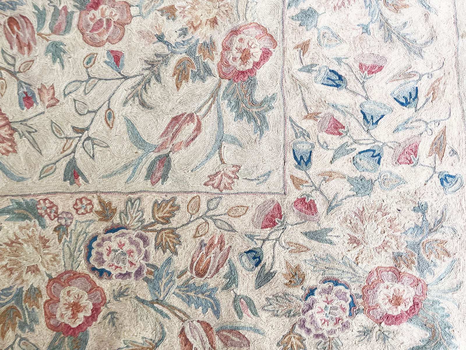 Crewel Work Rug A Ravishing 1920's Wool Crewelwork Wall Hanging / Rug – Streett Marburg