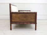 A 1930's Faux Bamboo Country House Bergere Sofa