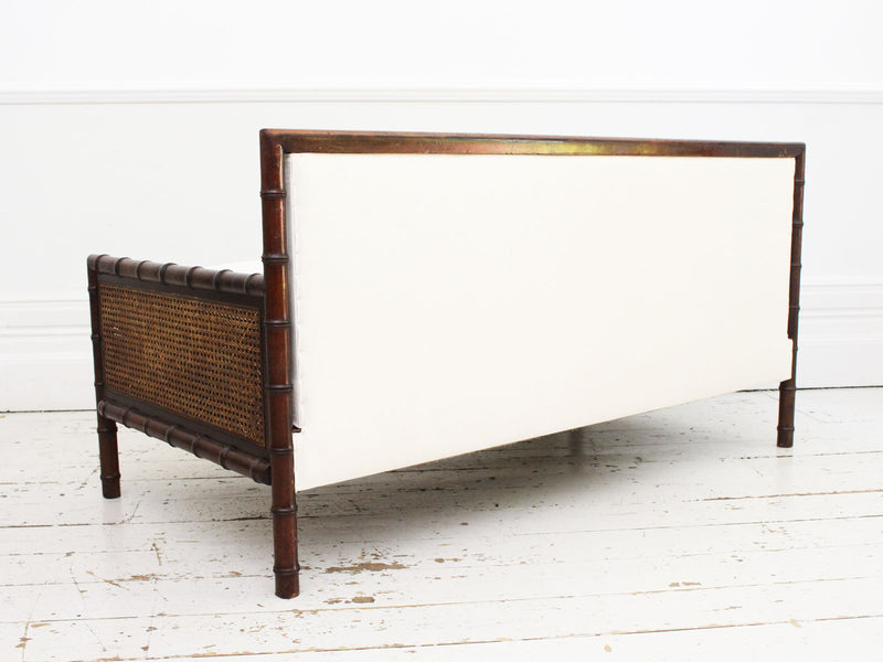 A 1930's Faux Bamboo Country House Bergere Sofa