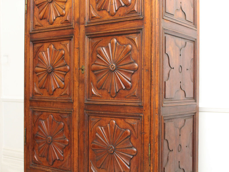 An 18th C French Carved Walnut Armoire
