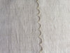 50cm Square Cushion - Antique French Scalloped Chanvre