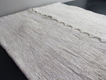 50cm Square Cushion - Antique French Scalloped Chanvre