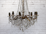 Antique French Late 19th Century Crystal Chandelier