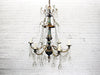 A 1950's Painted Italian Crystal Chandelier