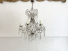 A 19th Century French Crystal Six Light Chandelier