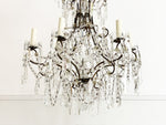 A 19th Century French Crystal Six Light Chandelier