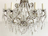 A 19th Century French Crystal Six Light Chandelier