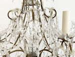 A 19th Century French Crystal Six Light Chandelier