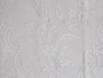 Bolsters - Antique French White on White Embroidery on Linen Bolster P342
