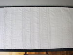 Bolsters - Antique French Embroidered Lace on Linen Bolster by Charlotte Casadéjus